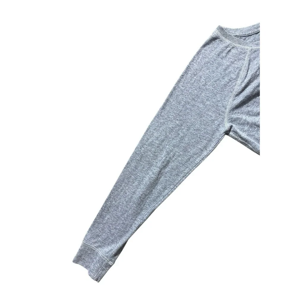 y2k abercrombie and fitch sweater womens preppy gray Sz M